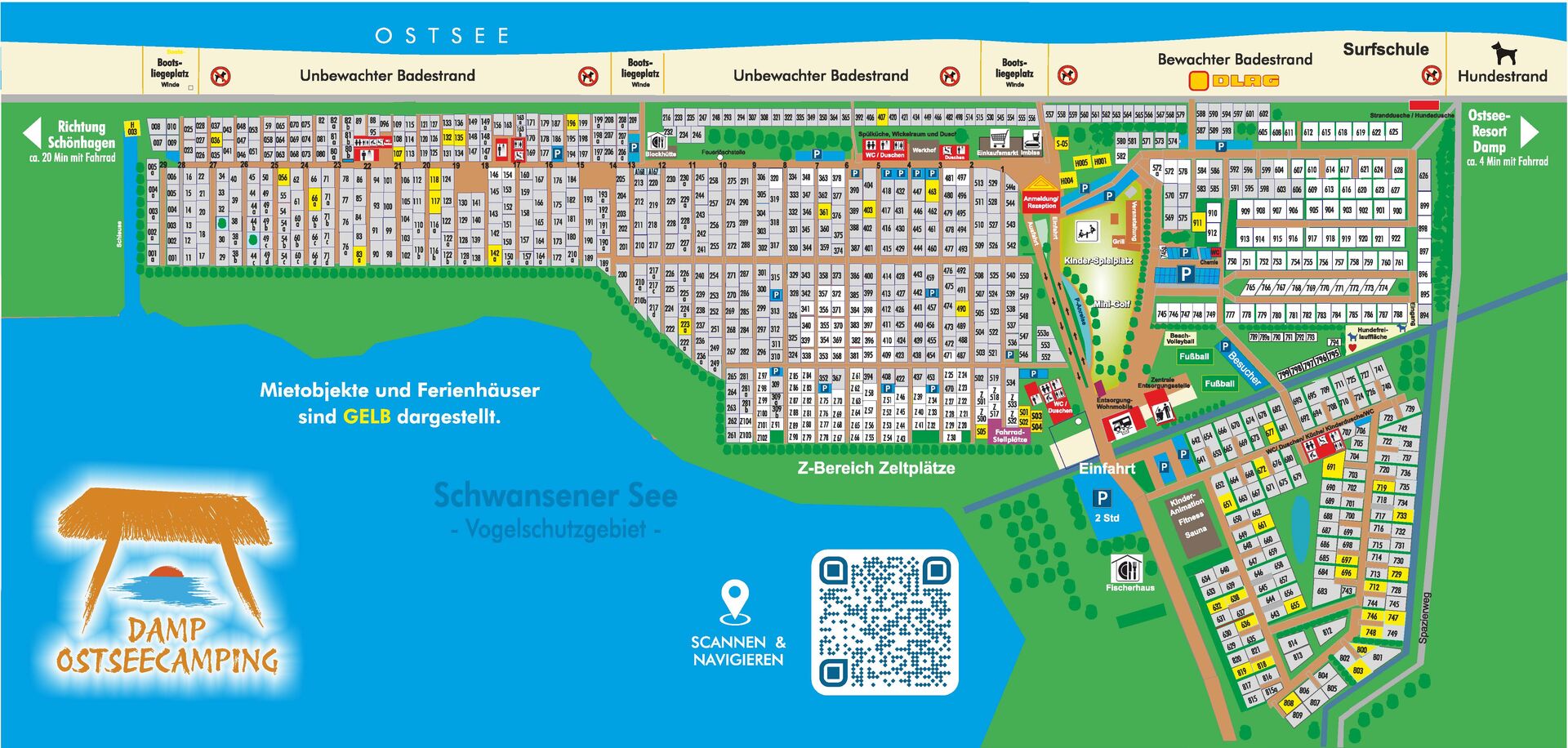 Lageplan Campingplatz